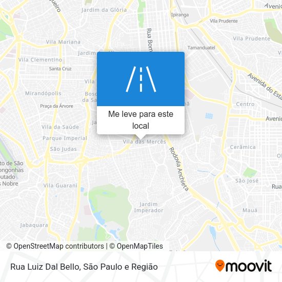Rua Luiz Dal Bello mapa