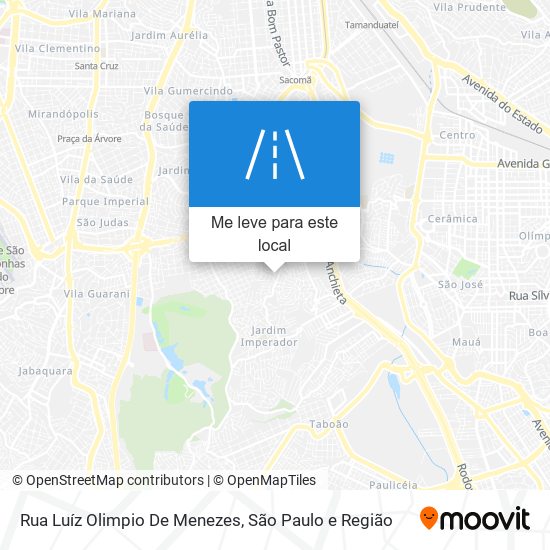 Rua Luíz Olimpio De Menezes mapa