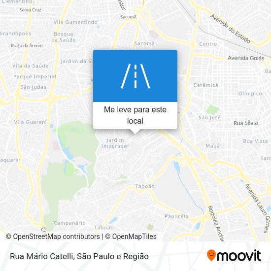 Rua Mário Catelli mapa
