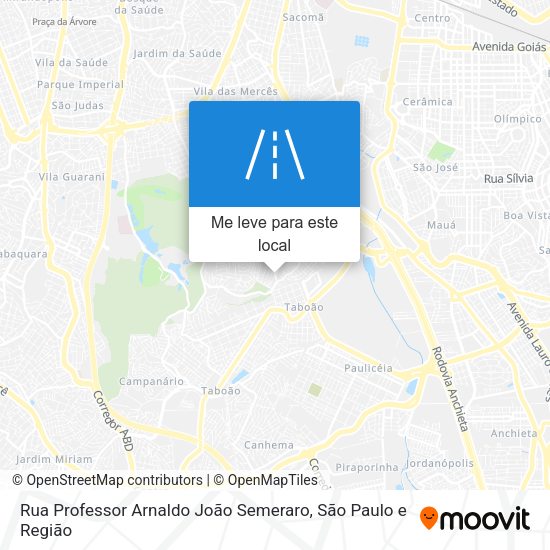 Rua Professor Arnaldo João Semeraro mapa