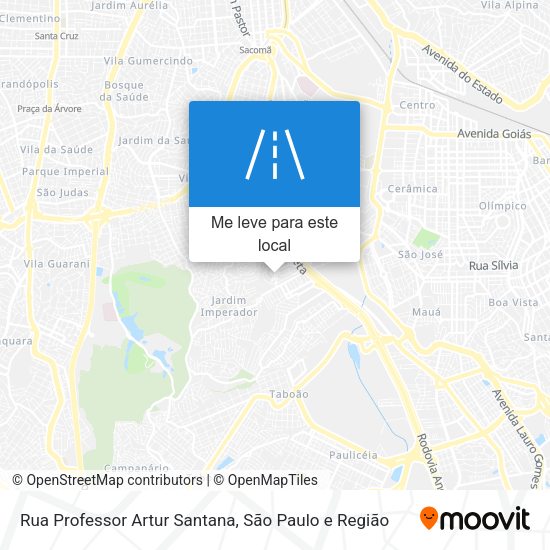 Rua Professor Artur Santana mapa