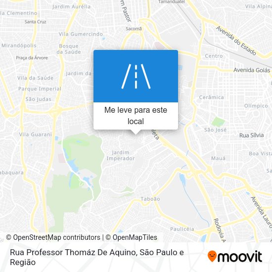 Rua Professor Thomáz De Aquino mapa