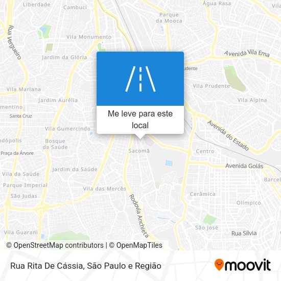 Rua Rita De Cássia mapa