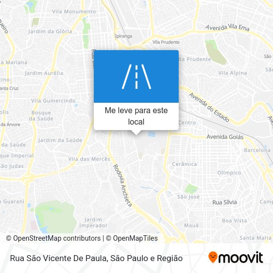 Rua São Vicente De Paula mapa
