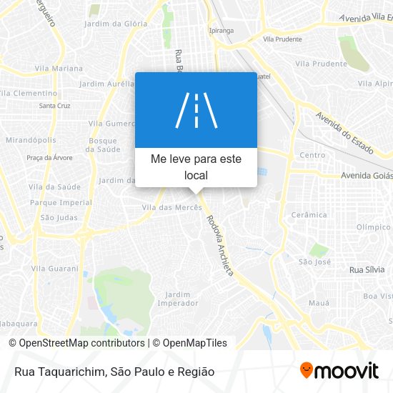 Rua Taquarichim mapa