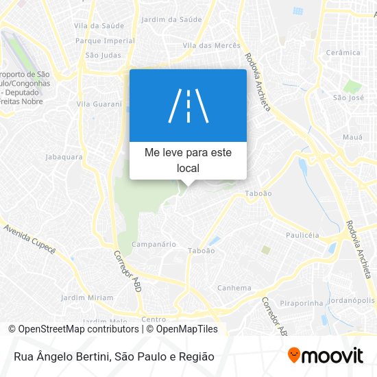 Rua Ângelo Bertini mapa