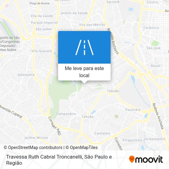 Travessa Ruth Cabral Troncanelli mapa
