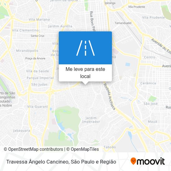 Travessa Ângelo Cancineo mapa
