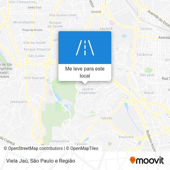 Viela Jaú mapa