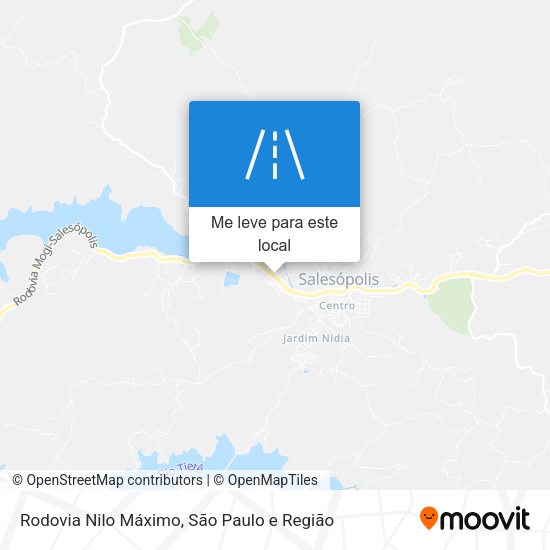 Rodovia Nilo Máximo mapa