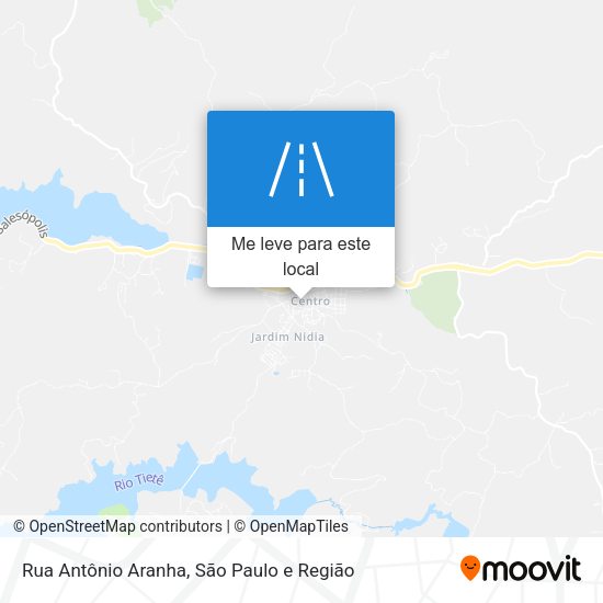 Rua Antônio Aranha mapa
