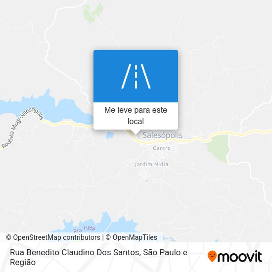 Rua Benedito Claudino Dos Santos mapa