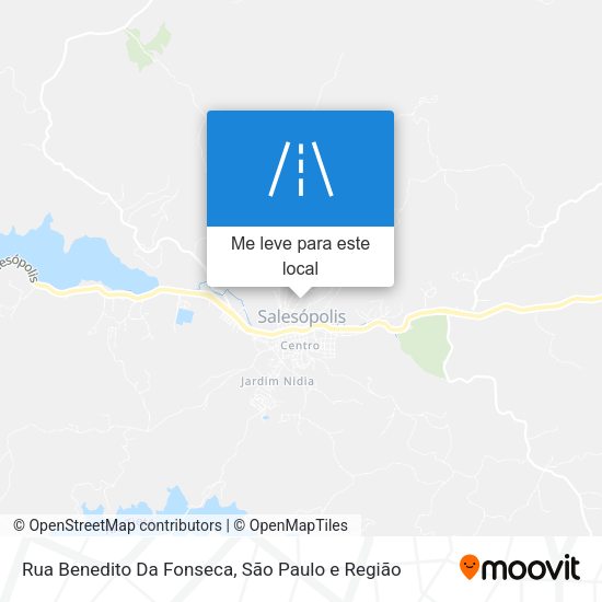 Rua Benedito Da Fonseca mapa