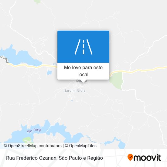 Rua Frederico Ozanan mapa