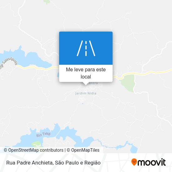 Rua Padre Anchieta mapa