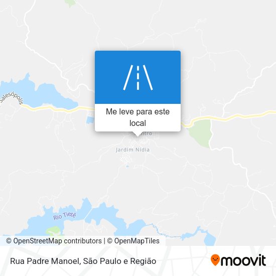 Rua Padre Manoel mapa