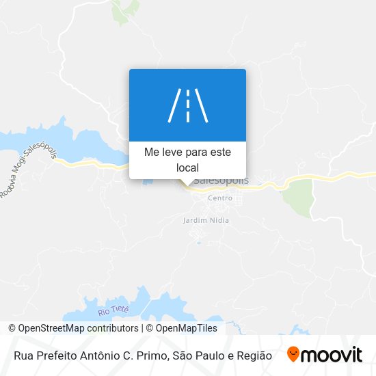 Rua Prefeito Antônio C. Primo mapa