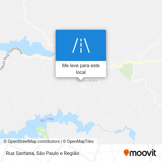 Rua Santana mapa