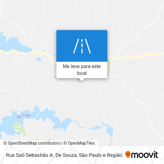 Rua Saõ Sebastião A. De Souza mapa