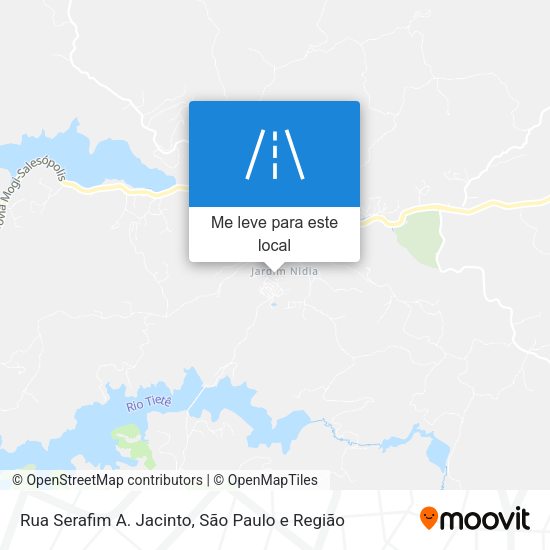 Rua Serafim A. Jacinto mapa