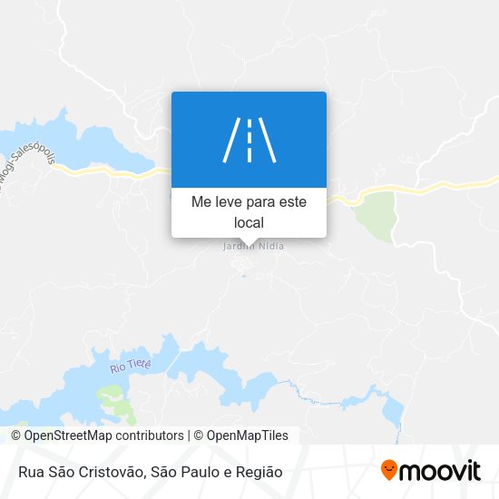 Rua São Cristovão mapa