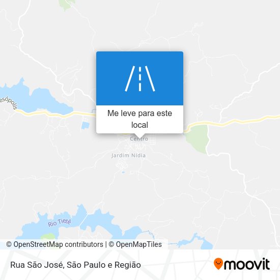 Rua São José mapa