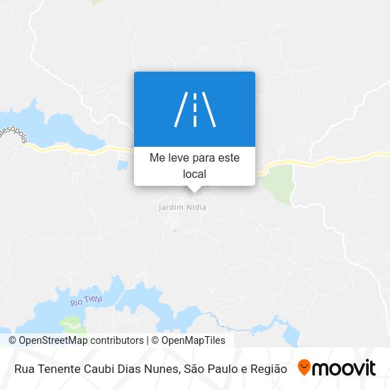 Rua Tenente Caubi Dias Nunes mapa