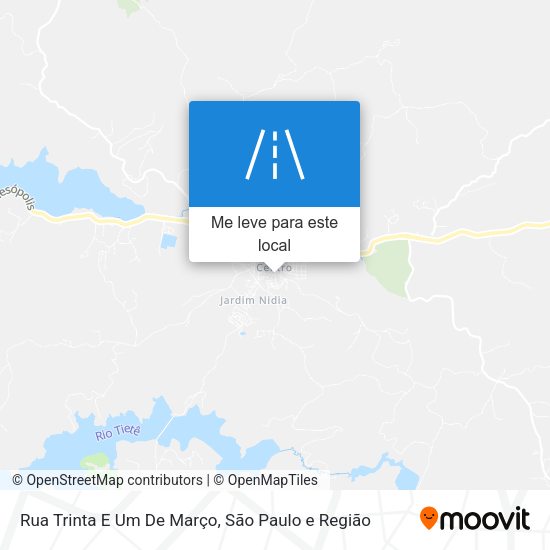 Rua Trinta E Um De Março mapa