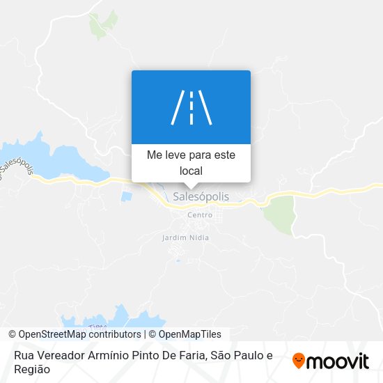 Rua Vereador Armínio Pinto De Faria mapa