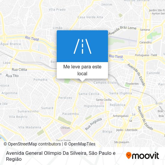 Avenida General Olímpio Da Silveira mapa