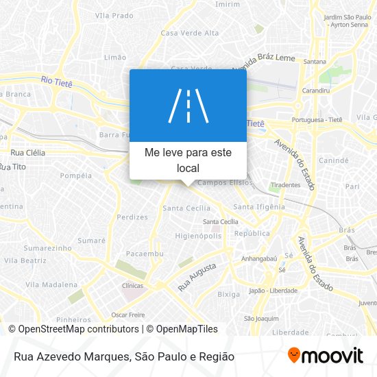 Rua Azevedo Marques mapa