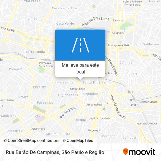 Rua Barão De Campinas mapa