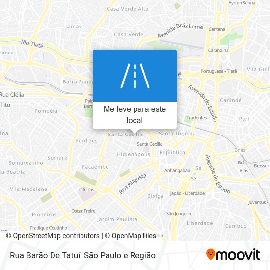 Rua Barão De Tatuí mapa
