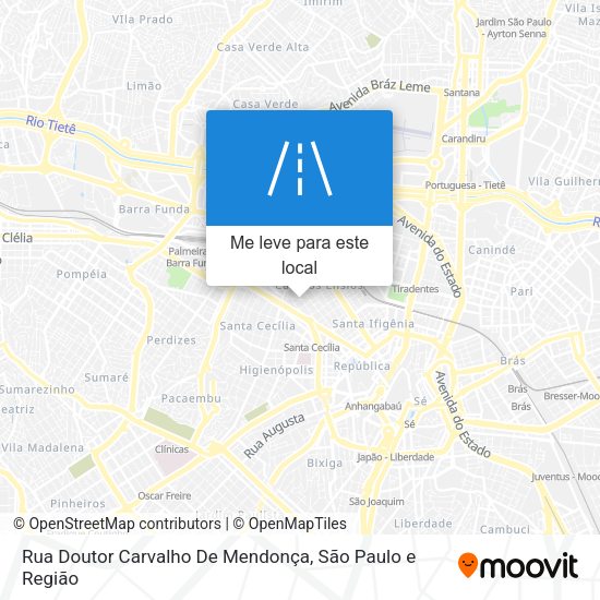Rua Doutor Carvalho De Mendonça mapa