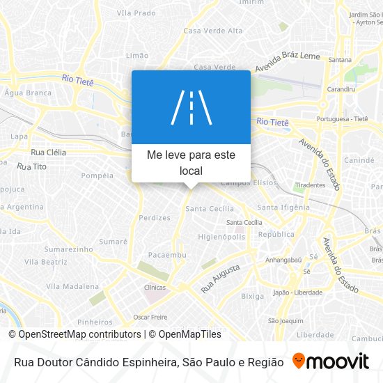Rua Doutor Cândido Espinheira mapa