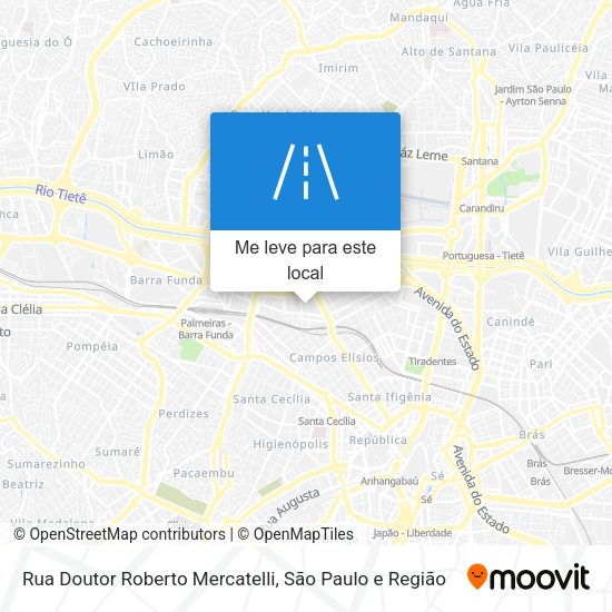 Rua Doutor Roberto Mercatelli mapa