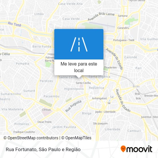 Rua Fortunato mapa