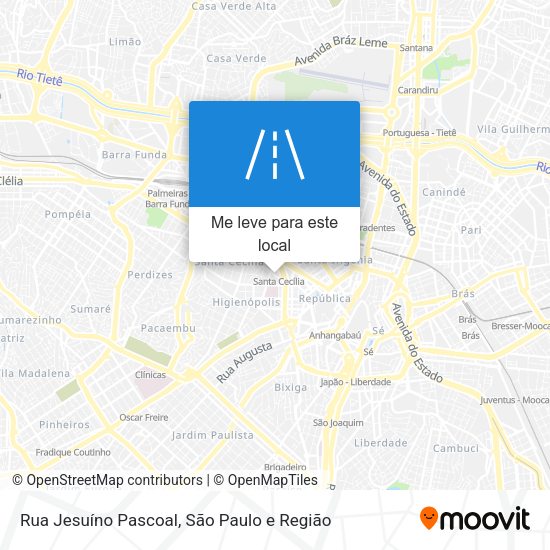 Rua Jesuíno Pascoal mapa