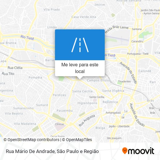 Rua Mário De Andrade mapa