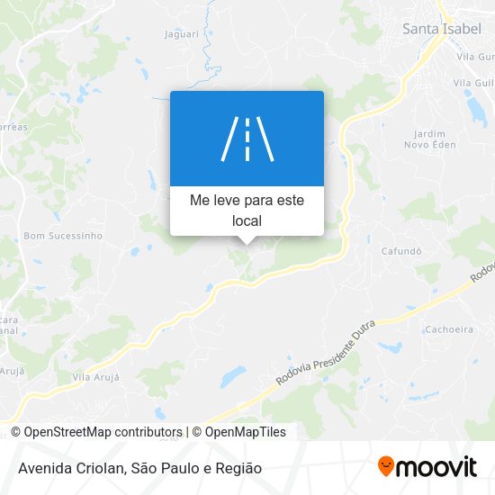 Avenida Criolan mapa