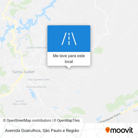 Avenida Guarulhos mapa