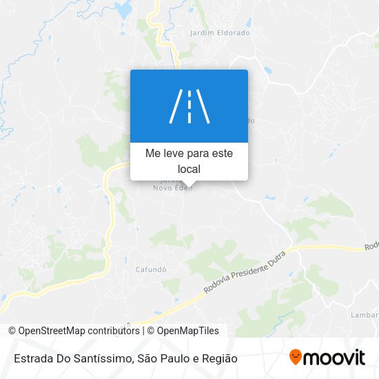 Estrada Do Santíssimo mapa