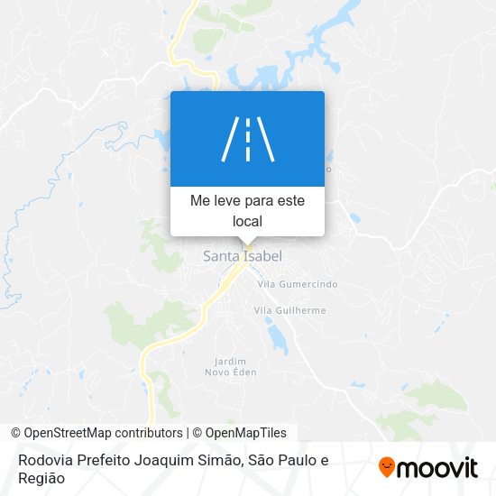 Rodovia Prefeito Joaquim Simão mapa