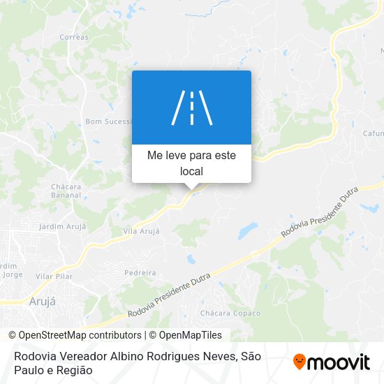 Rodovia Vereador Albino Rodrigues Neves mapa