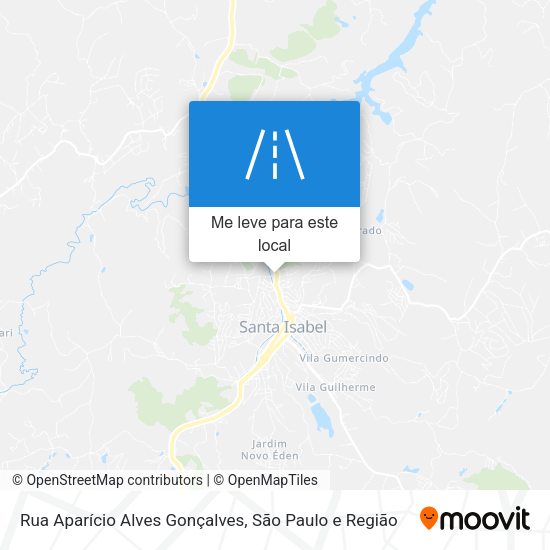Rua Aparício Alves Gonçalves mapa