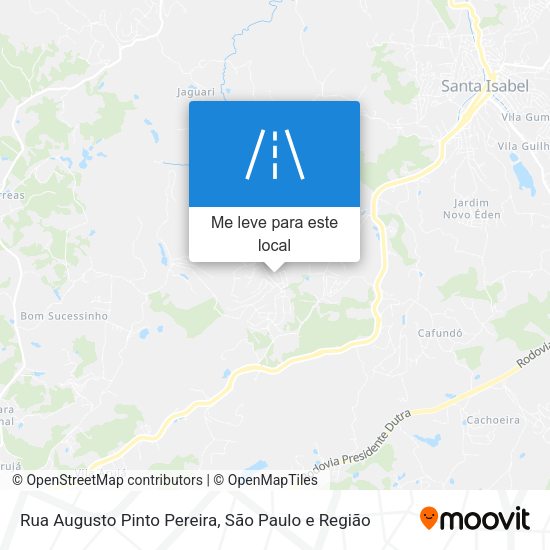 Rua Augusto Pinto Pereira mapa