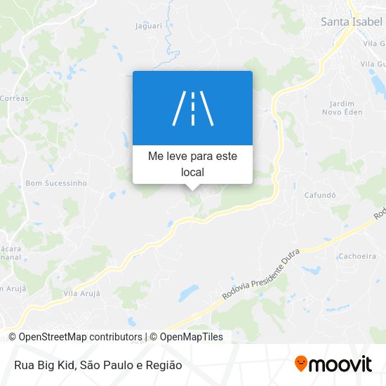 Rua Big Kid mapa