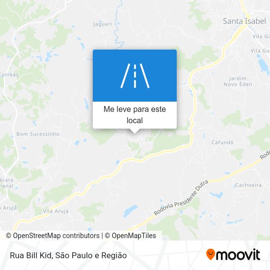 Rua Bill Kid mapa