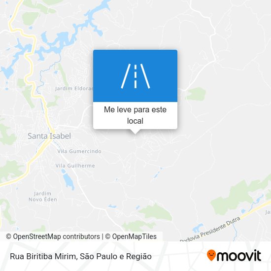 Rua Biritiba Mirim mapa