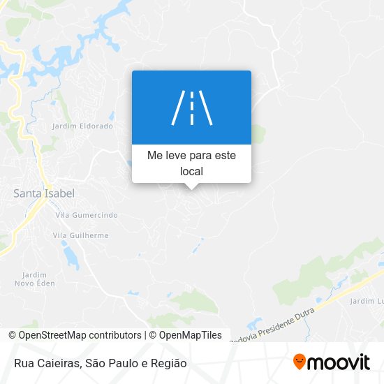 Rua Caieiras mapa